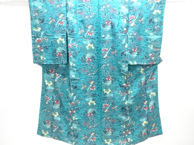 Japanese Kimono / Chirimen Kinsha Silk